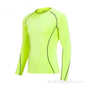 Compression Mens New à manches longues Shirt Gym Gym